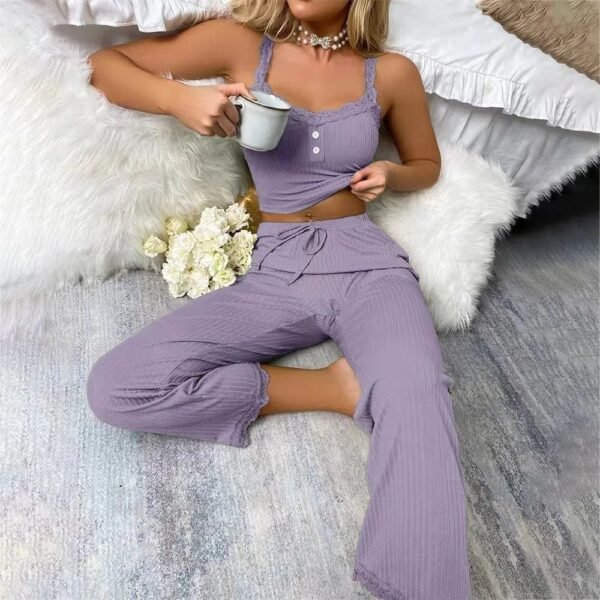 Sdd0ec5543c214589a80dd5cae9c9f422f.jpg Women’s Lace Trim Cami & Pants Set
