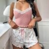Women’s Lace Cami & Shorts Sleepwear Set