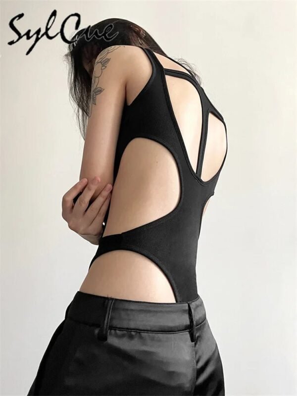 sylcue-black-hollow-out-jumpsuit