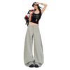 Pleated Relaxed Wide-Leg Pants