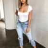 Women’s Square-Neck Short-Sleeve Bodysuit