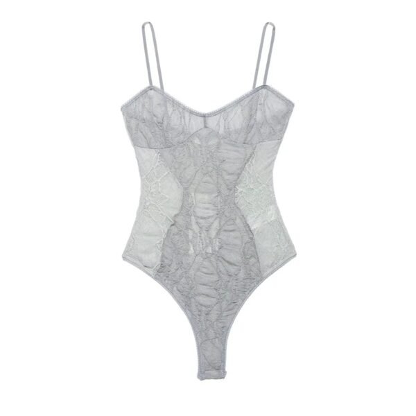 Women’s Sheer Lace Mesh Bodysuit
