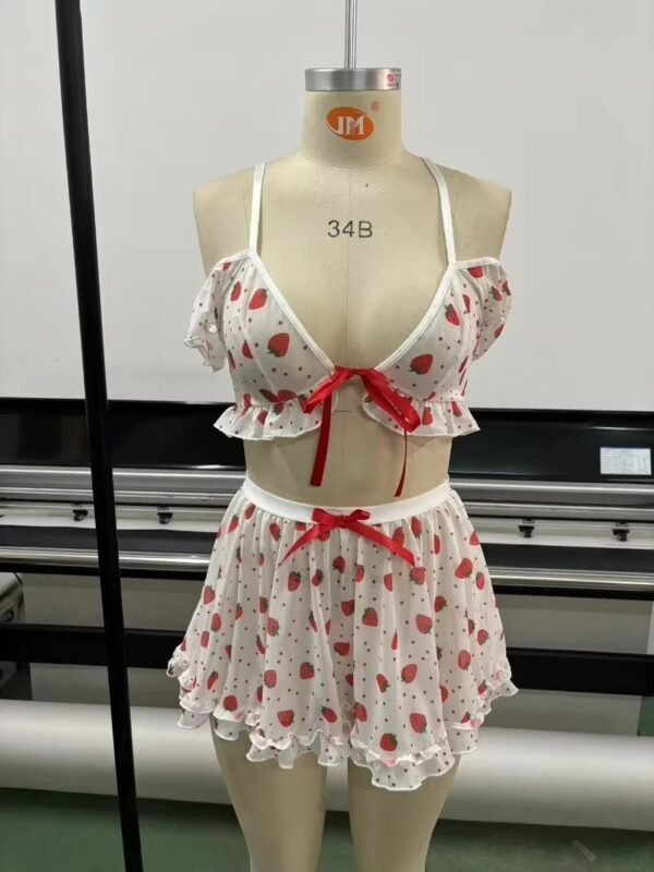 Se720fd77ee2a4bf3a37ff627217d9e1d3.jpg Strawberry Print Lace Pajama Set