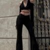 Se91331e0dd1c485694bcbe68dabd2c5fB.jpg Women’s Black Lace-Up Cut-Out Crop Top
