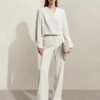 Women’s V-Neck Blazer & Casual Pants Set