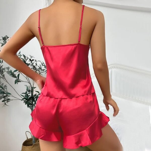 Women’s Ice Silk 3-Piece Pajama Set