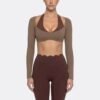 Women’s Long-Sleeve Halter Yoga Set