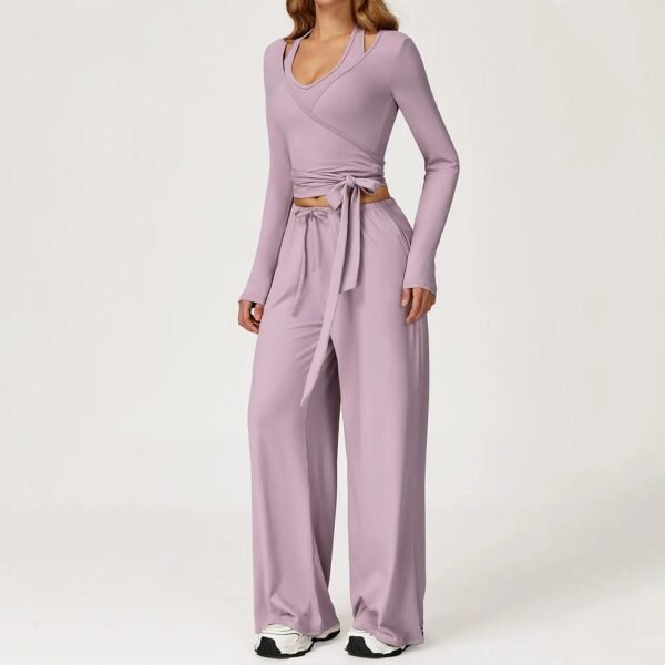 Women’s Long-Sleeve Yoga & Gym Set