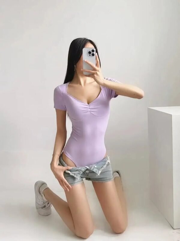 Women’s Square-Neck Short-Sleeve Bodysuit