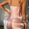 Women’s Satin V-Neck Cami Pajama Set