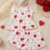 Sfc07a81e0c274b7ba9858194d721f0b3n.jpg Women’s Red Heart Print Cami & Shorts Set