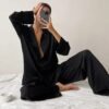 Women’s Silk Lace Pajama Set