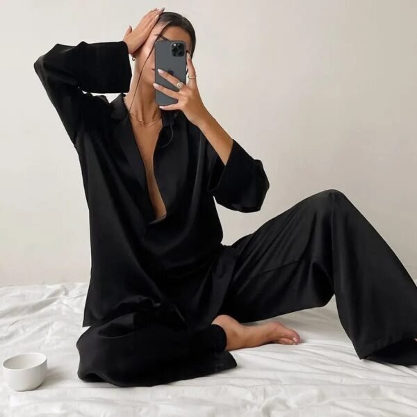 Women’s Silk Lace Pajama Set