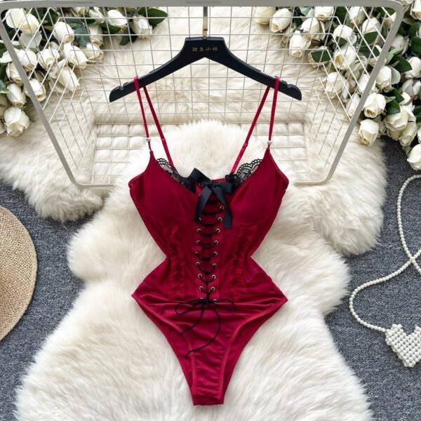Women’s Bowknot Corset Shapewear Bodysuit
